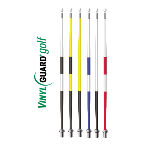US VinylGuard Striped Flagpins – 7.5ft Tournament