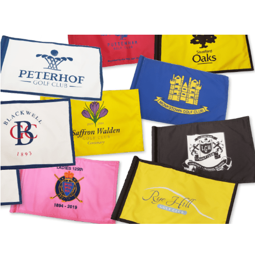 Digital Print Logo Golf Flags Double Sided
